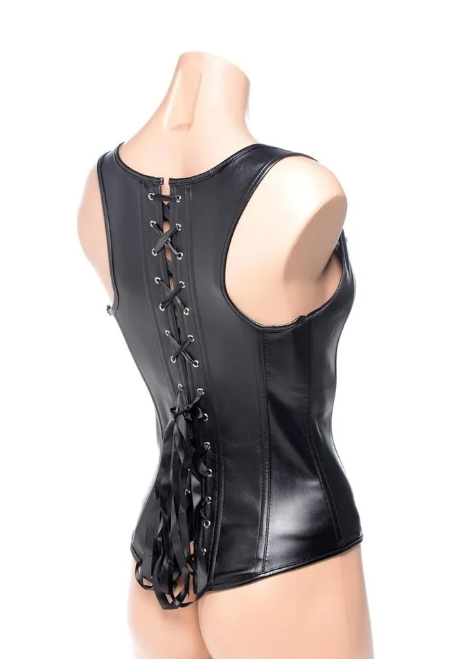 Teddies And Bodies STRICT Strict LaceUp Corset Vest and Thong