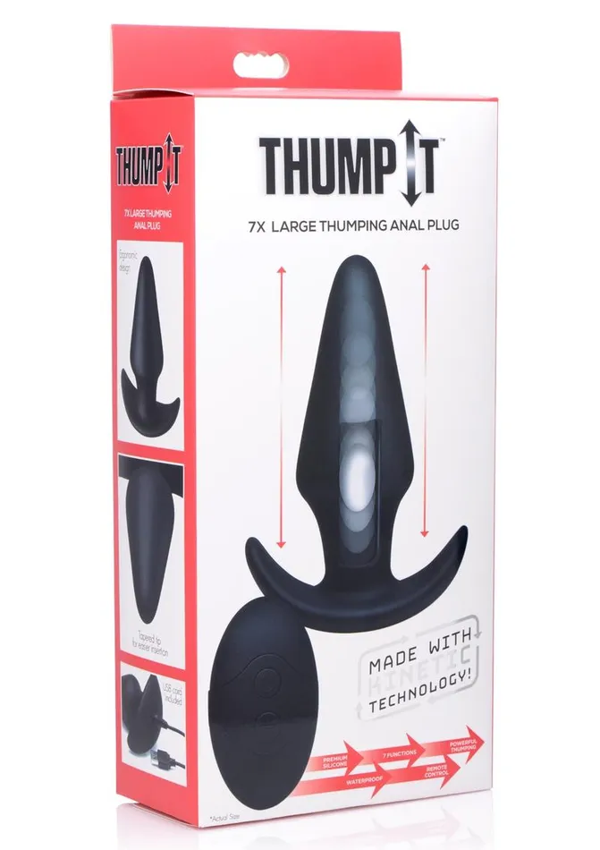 Thumpit ThumpIt Rechargeable Silicone Thumping Anal Plug with Remote Control Male Sex Toys