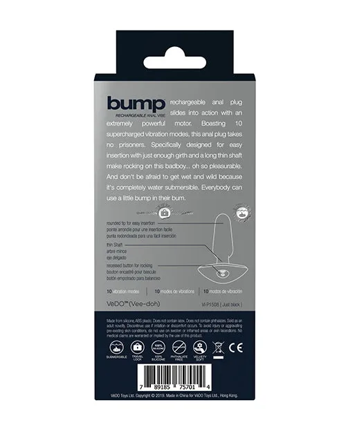 Vedo Bump Rechargeable Anal Vibe Savvy Co Anal