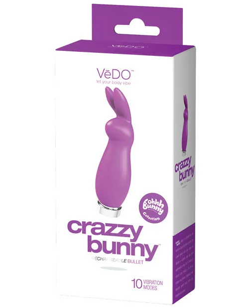 Vedo Crazzy Bunny Rechargeable Bullet Savvy Co Vibrators