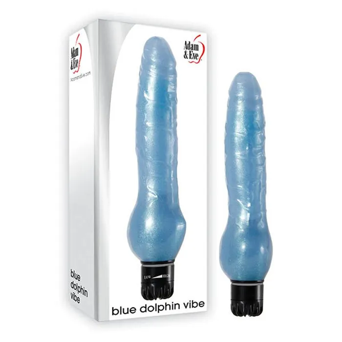 Vibrators Adam Eve Adam Eve Dolphin Vibe Blue 216 cm 85 Vibrator