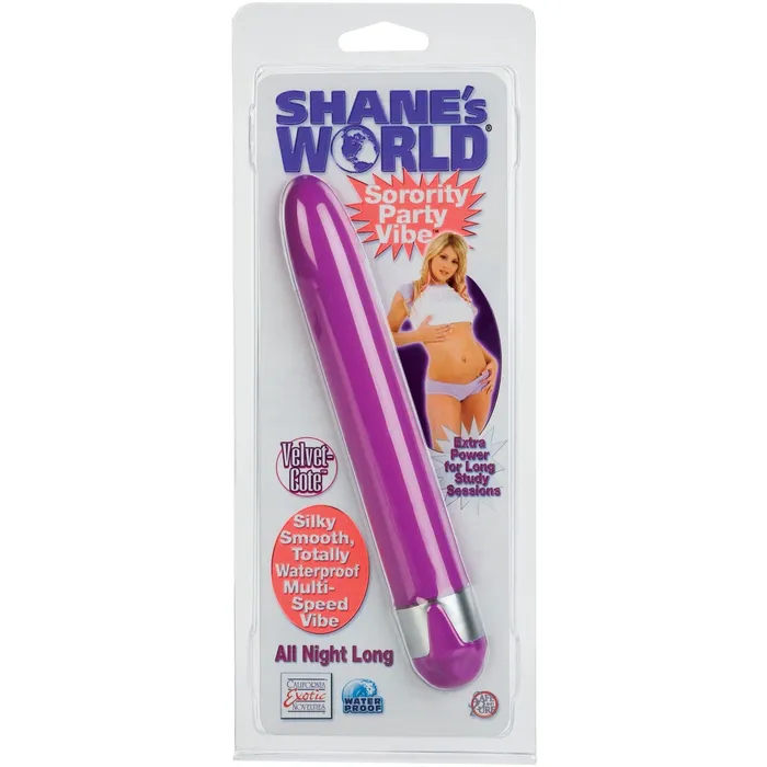 Vibrators CalExotics Shanes World Sorority Party Vibe All Night Long Purple