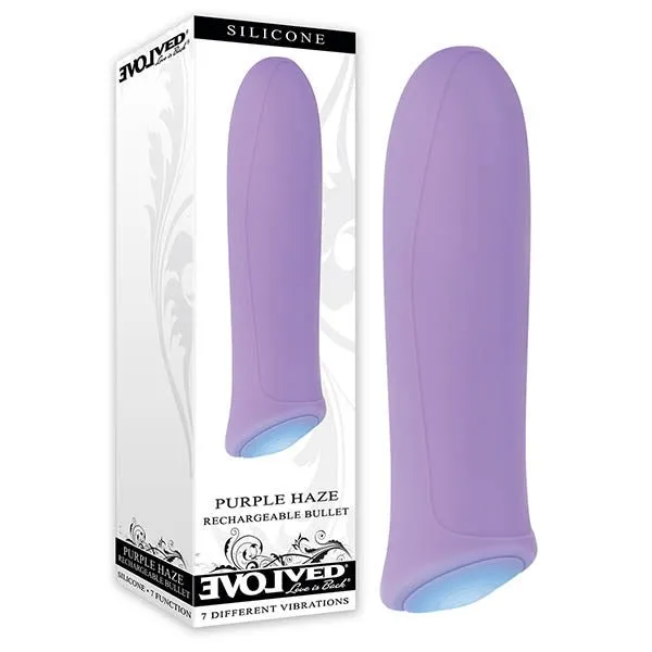 Vibrators Evolved Evolved Purple Haze Purple 86 cm 34 USB Rechargeable Bullet