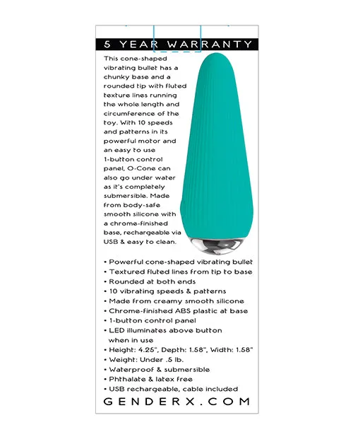 Vibrators Evolved Novelties INC Gender X OCone Teal