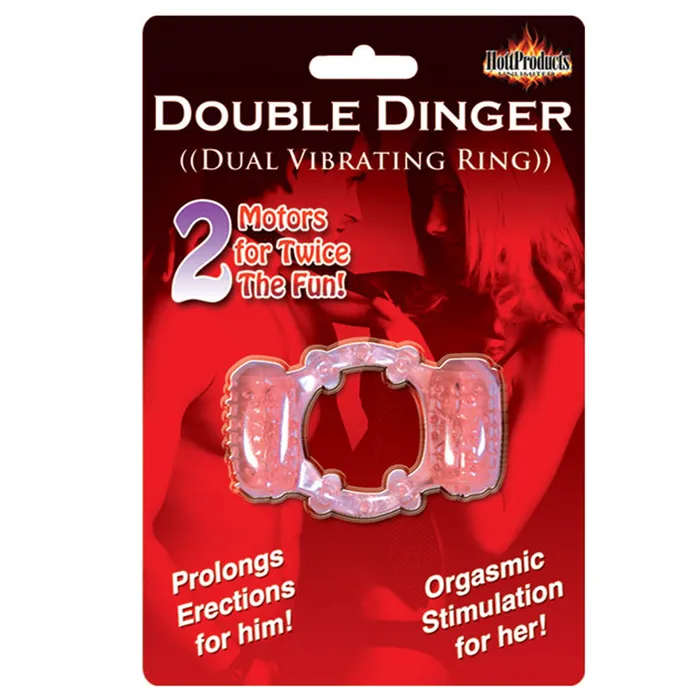 Vibrators Hott Products Unlimited Double Dinger Purple