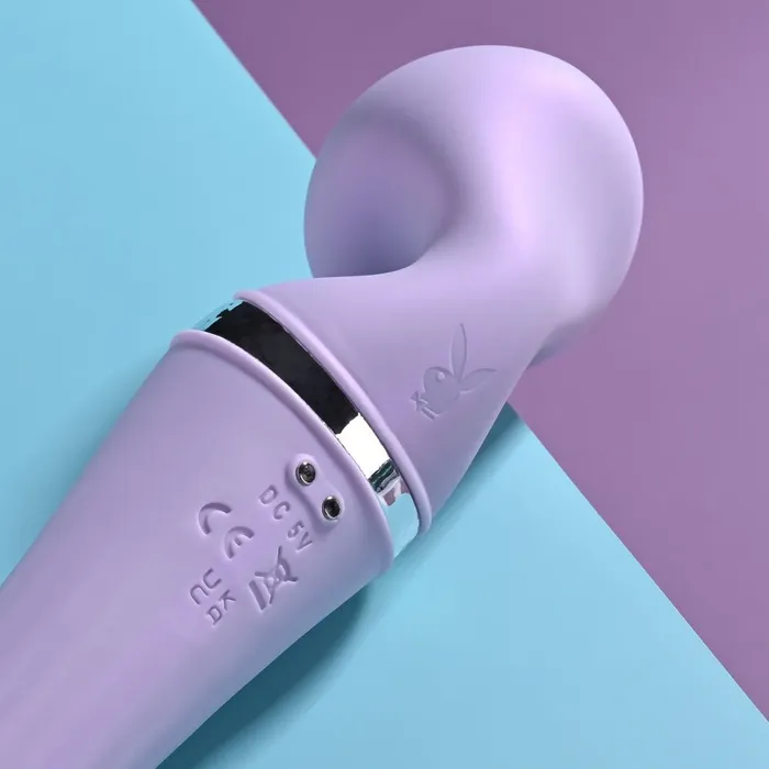 Vibrators Playboy Pleasure Playboy Pleasure VIBRATO Lavender 24 cm Rechargeable Massage Wand