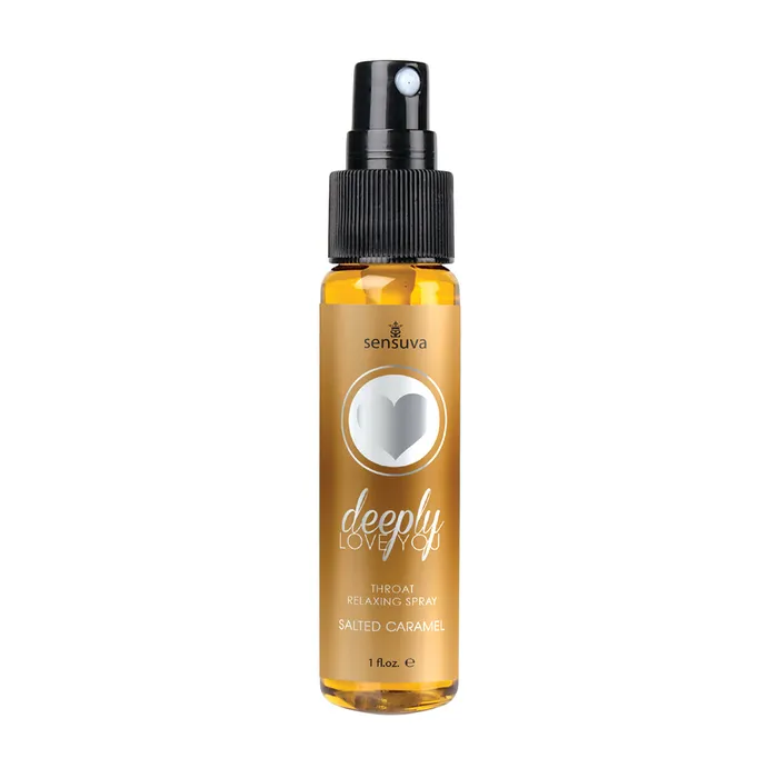 Vibrators Sensuva Deeply Love You Throat Relaxing Spray Salted Caramel 1 Fl Oz