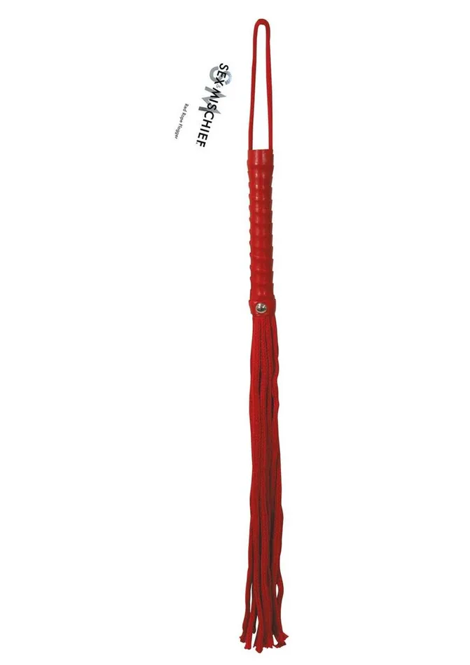 Vibrators Sex and Mischief Sex and Mischief Red Rope Flogger