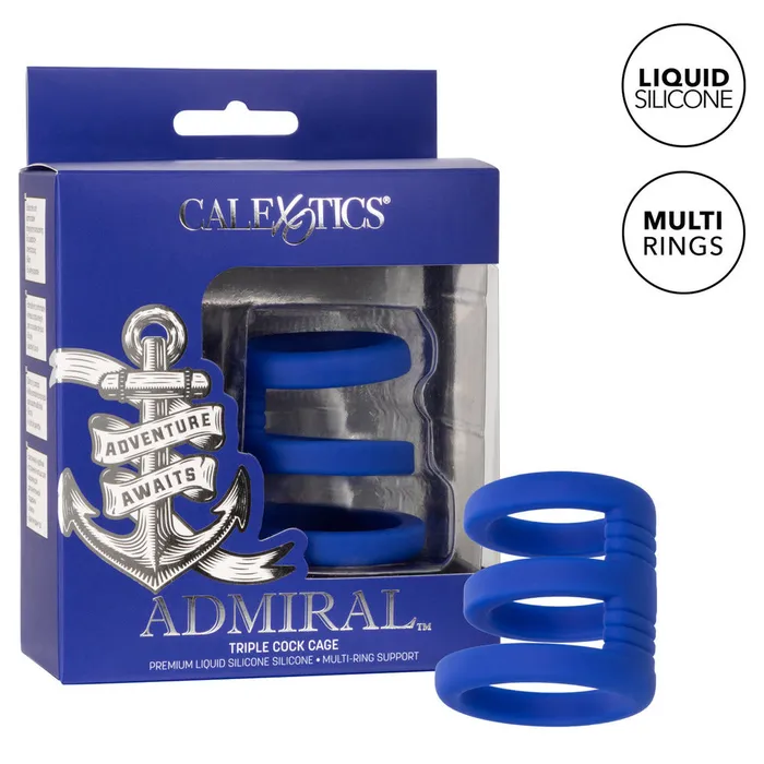 Admiral Triple Cock Cage CalExotics Male Sex Toys