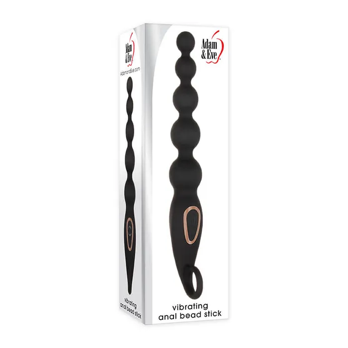 Anal AE AE Vibrating Anal Bead Stick Rechareable Silicone Black