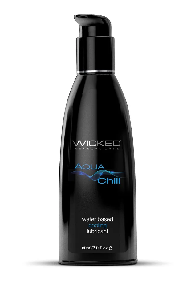 Aqua Chill Water Based Cooling Lubricant 2 Fl Oz Wicked Sensual Care Lubricants