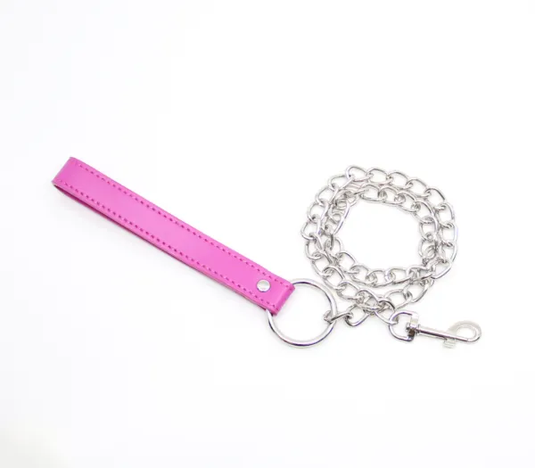 Berlin Baby Pink Leash With Silver Chain Berlin Baby Vibrators