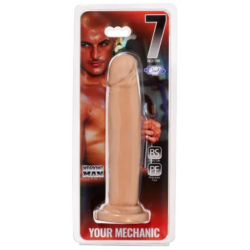 Cloud 9 Novelties Vibrators Cloud 9 Working Man 7 Tan Your Mechanic thin 