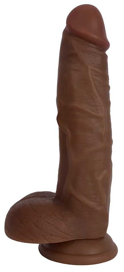 Curve Toys Dildos Jock 9 Dong With Balls Chocolate