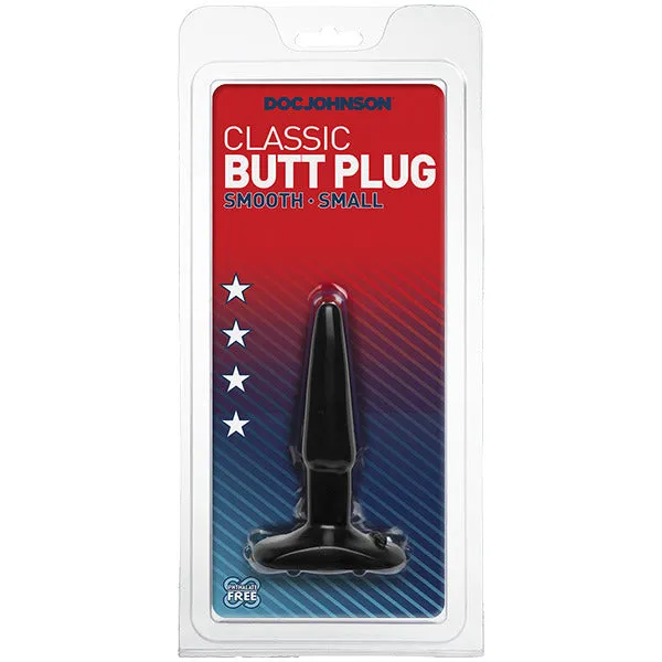 Doc Johnson Anal Classic Smooth Butt Plug Small Black