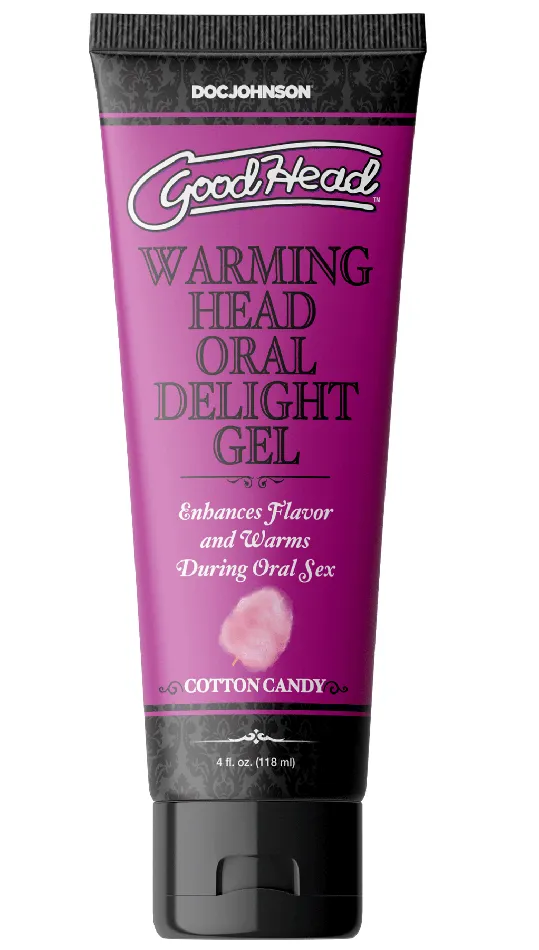 Doc Johnson Enhancers Goodhead Warming Head Oral Delight Gel Cotton Candy 4 Fl Oz