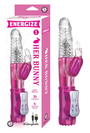 Energize Her Bunny 1 Pink Rabbit Vibrator Nasstoys Vibrators