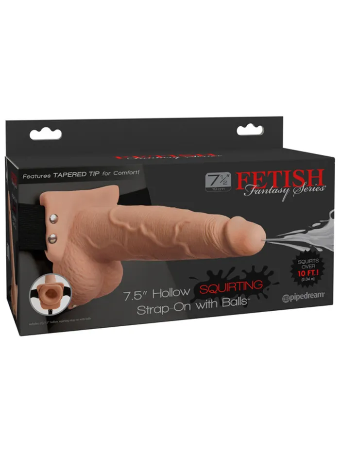 FETISH FANTASY Female Sex Toys FFS 75 Hollow Squirting Strapon with balls