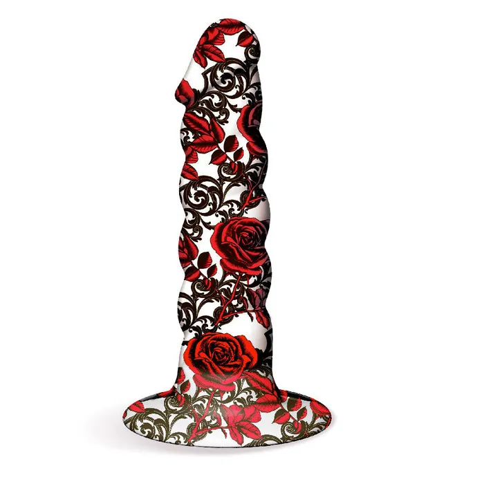 Icon Brands Female Sex Toys Collage Iron Rose Twisted Silicone Dildo