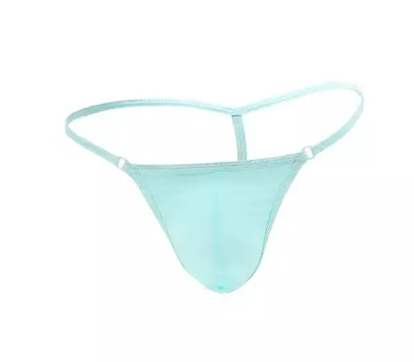 Love In Leather Baby Blue Lycra GString Boxed SM LOVE IN LEATHER Vibrators