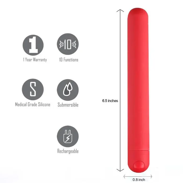 MAIA NOVELTIES Vibrators Maia Abbie XL Bullet Red