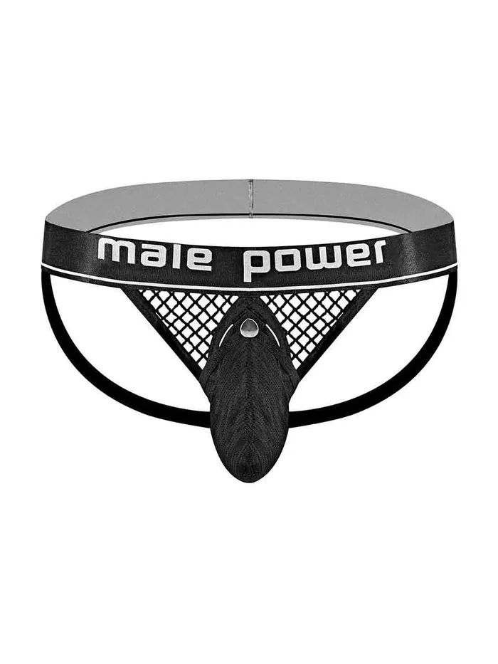 Male Sex Toys Male Power Cock Pit Net Cock Ring Jock S M Black