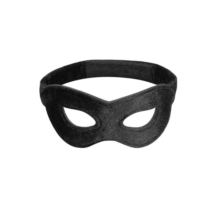 OUCH Anal Velvet Velcro Open Eye Mask Black