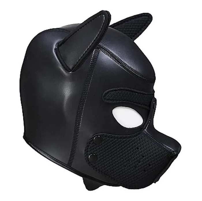 Ouch Puppy Play Neoprene Puppy Mask Black Shots Toys Anal