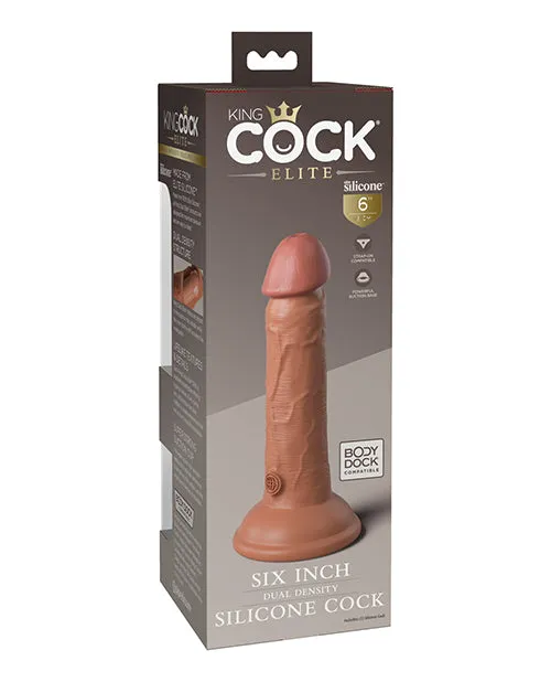 Pipedream Products Female Sex Toys King Cock Elite 6 In Dual Density Tan