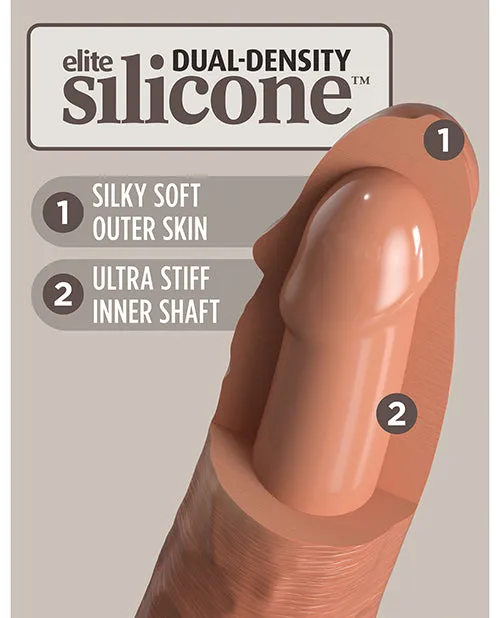 Pipedream Products Female Sex Toys King Cock Elite 6 In Dual Density Tan