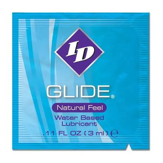 Sexual Health Wellbeing ID Lubricants ID Glide Natural Feel WaterBased Lubricant Sachet 3ml