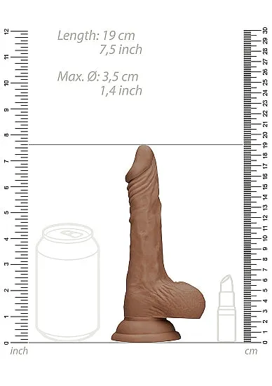 SHOTS AMERICA Dildos Realrock 7in Dong Tan W Testicles