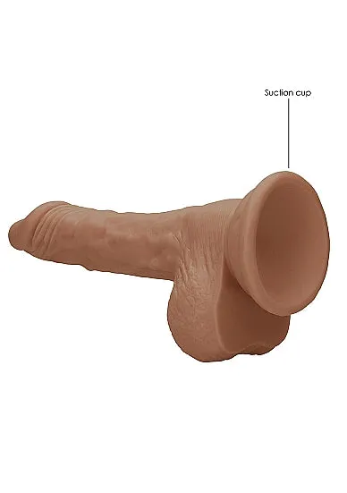 SHOTS AMERICA Dildos Realrock 7in Dong Tan W Testicles