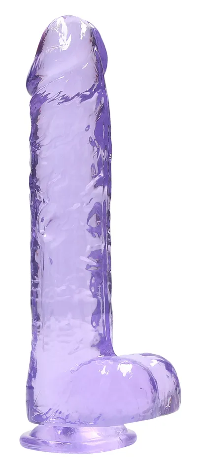 Shots RealRock 9 Inch Realistic Dildo With Balls Purple Dildos