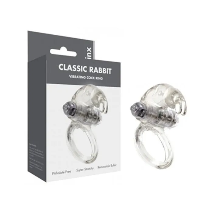 STR Male Sex Toys Rabbit Cock Ring Clear