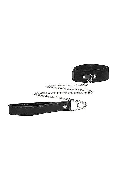 Velcro Collar W Leash And Hand Cuffs W Adjustable Straps SHOTS AMERICA Male Sex Toys