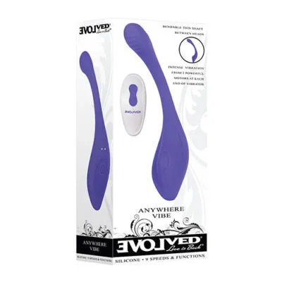 Vibrators Evolved Evolved Anywhere Vibe Flex With Remote