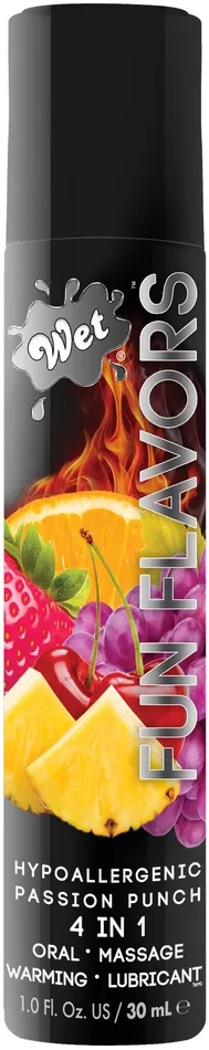 Wet Vibrators Wet Fun Flavors Passion Punch 1 Fl Oz