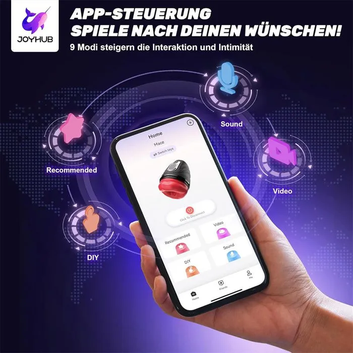 xeoxhoneyde Male Sex Toys Penistrainer Appsteuerung mit Heizstab Elektrischer Masturbator