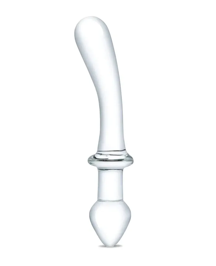 9 Inch Classic Curved DualEnded Dildo Clear Glas Dildos