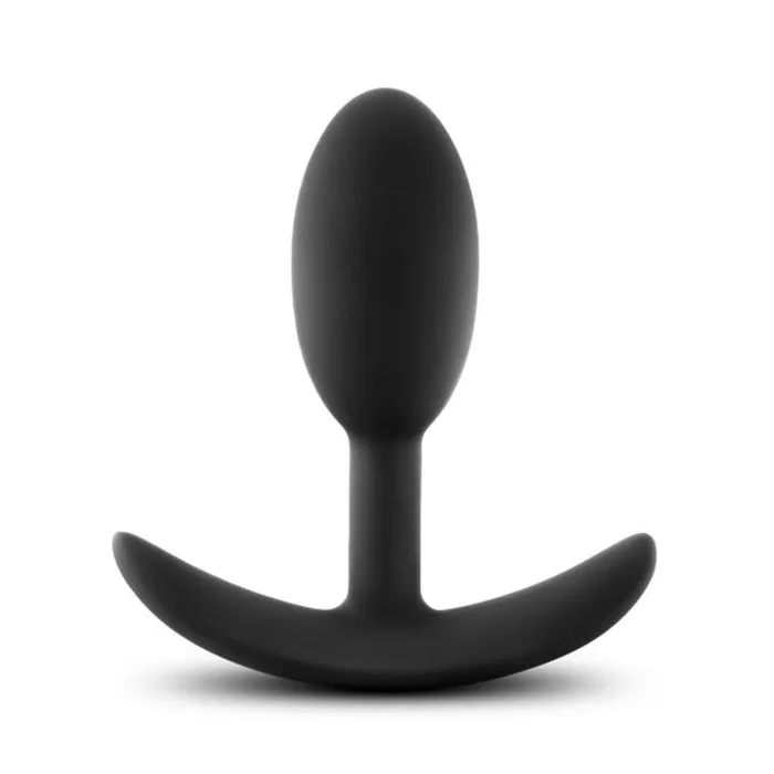 Anal Adventures Platinum Silicone Vibra Slim Plug Small Black Blush Novelties Anal