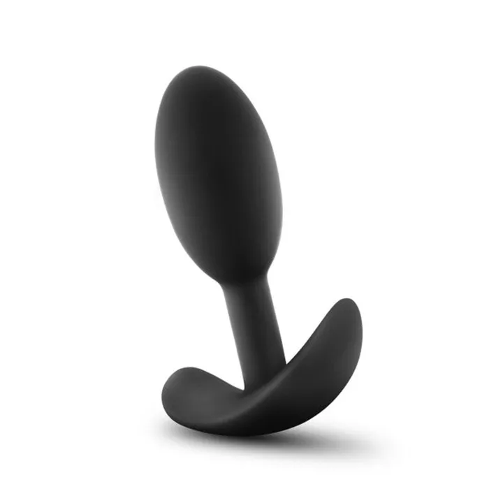 Anal Adventures Platinum Silicone Vibra Slim Plug Small Black Blush Novelties Anal