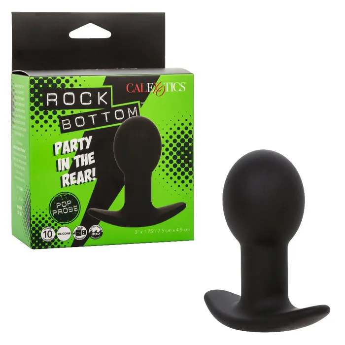 Anal CalExotics Rock Bottom Pop Probe Black