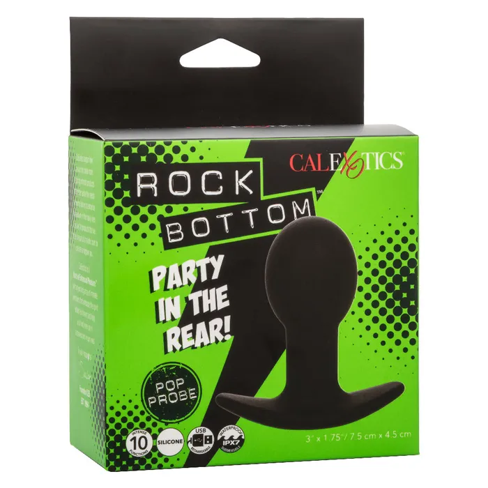 Anal CalExotics Rock Bottom Pop Probe Black