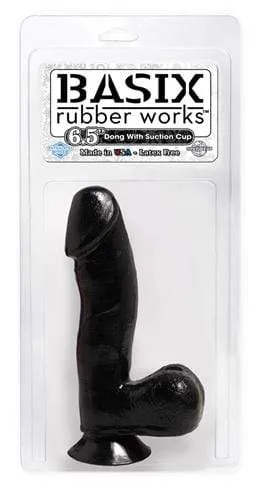 Basix Rubber Works 65 Inch Dong With Suction Cup Black Pipedream Dildos