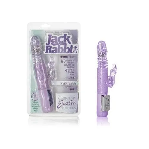 CalExotics Vibrators Petite Thrusting Jack Rabbit Purple