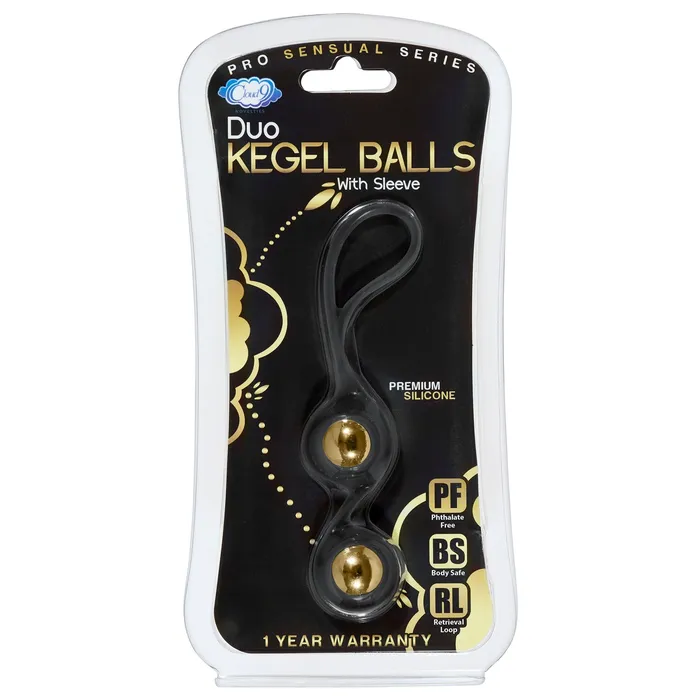 Cloud 9 Novelties Female Sex Toys Duo Kegel Balls Black