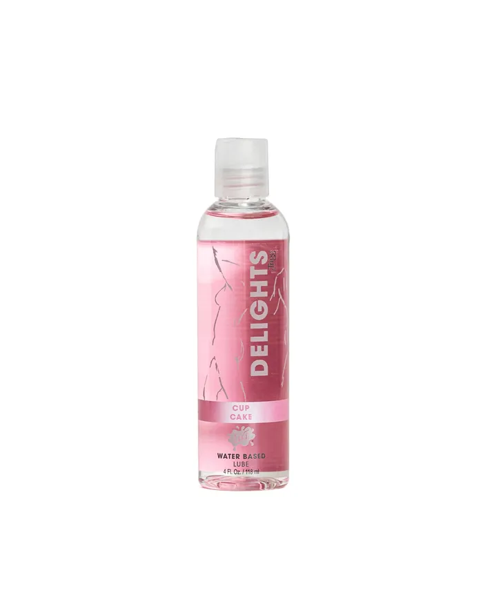 Delight Water Based Cupcake Flavored Lube 4 Oz Wet Vibrators