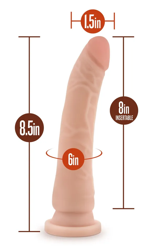 Dildos Blush Novelties Dr Skin Silicone Dr Noah 8 Inch Dong With Suction Cup Vanilla