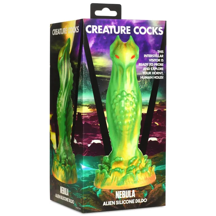 Dildos Nebula Alien Silicone Dildo Green XR Brands Creature Cocks